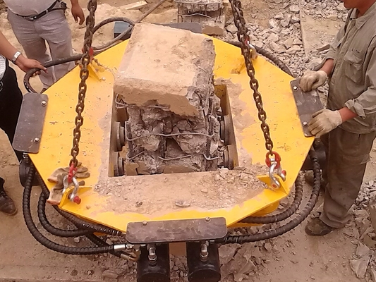 حفارة كومة رئيس قطع 600mm ضياء جولة آلة قطع الخرسانة