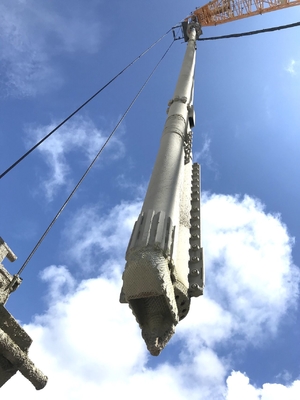 1.2m3 التغذية الكهربائية السفلية Vibroflot 300kN 6 بار معدات تحسين الأرض