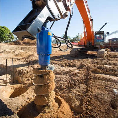 آلة حفر الأرض الهيدروليكية المستديرة 65 مم مع 2 مهاوي الإخراج الاختيارية