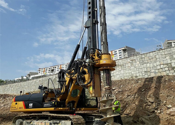 80kN تحميل واحد الروتاري كومة آلة النقل بئر حفر الخوازيق 1200mm