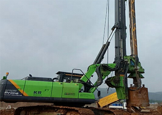 1300mm 125kNm تتحمل كومة المطرقة الهيدروليكية آلة الخوازيق الروتاري الحفر آلة 3000mm