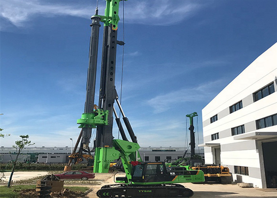 150kNm 52m آلة الخوازيق الدوارة الصغيرة اوجير آلة حفر الزاحف الهيدروليكي 100KN