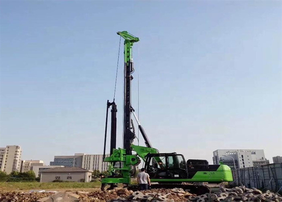 90kNm قرع كبير الهيدروليكية كومة آلة الزاحف سائق كومة 36m