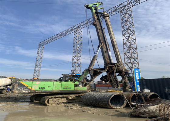 أعمال البناء 1500mm 125kNm المستخدمة كومة سائق الروتاري الهيدروليكية الزاحف الحفر