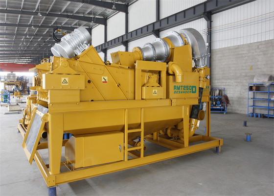RMT100A هيدروسيكلون حفر الطين جهاز إزالة الرمال 100m3 / M الطين آلة إعادة تدوير الطين
